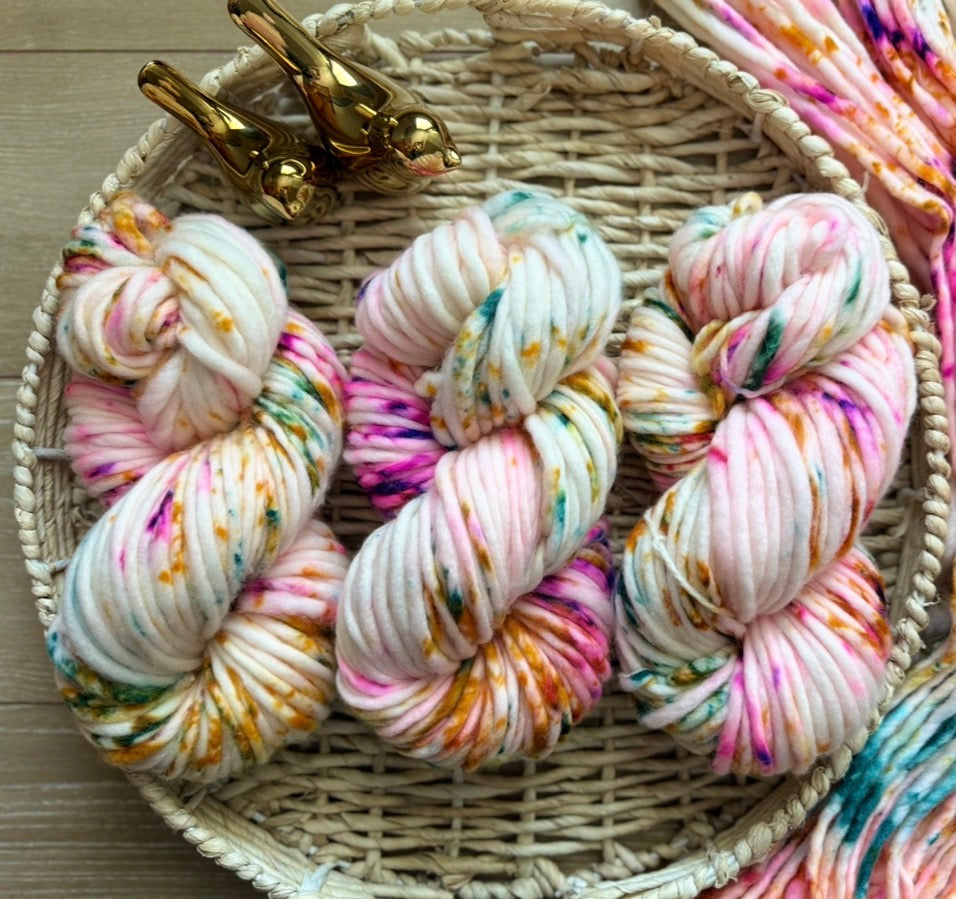 Hand dyed yarn