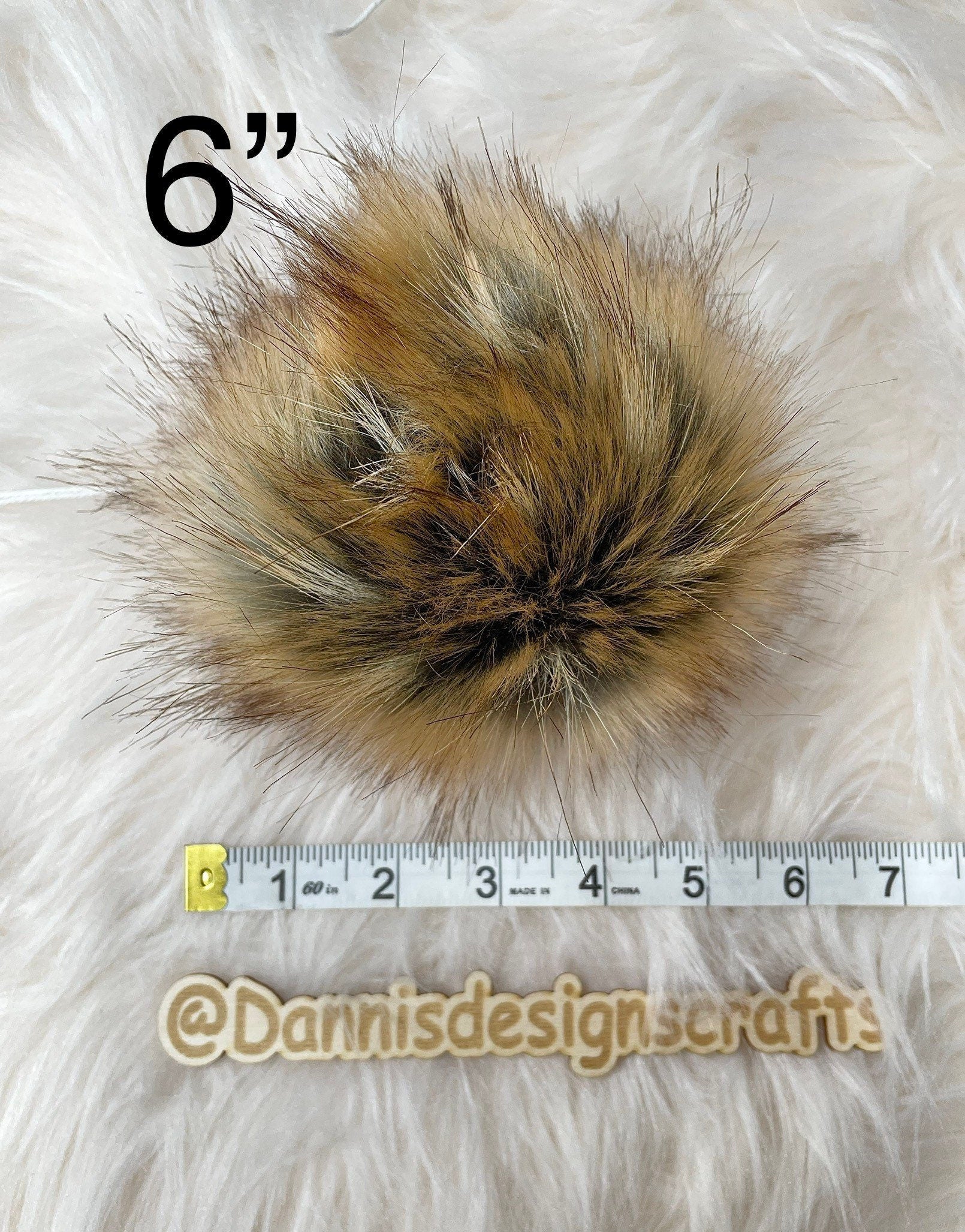 Canadian fox Faux fur Pom Pom