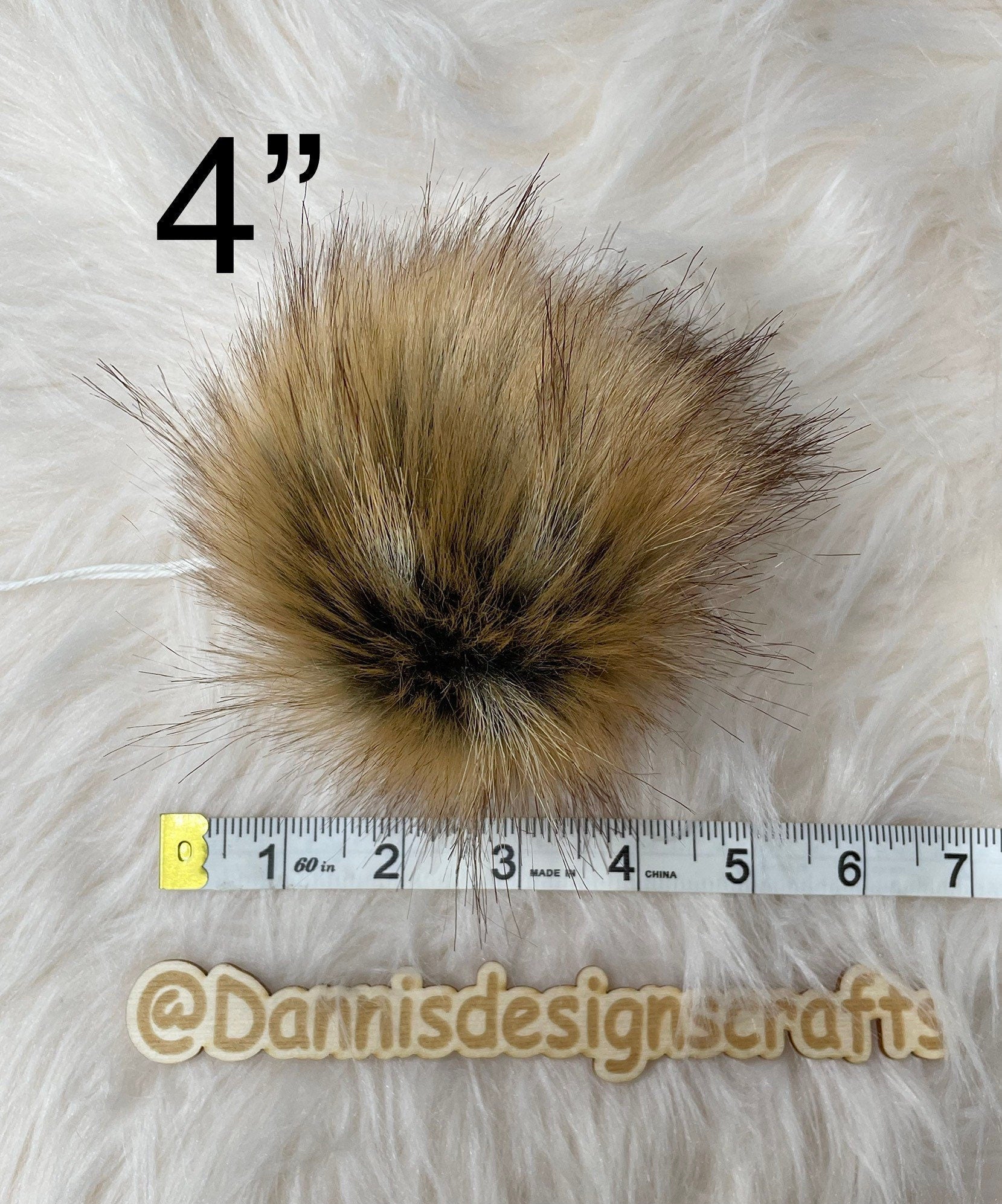 Canadian fox Faux fur Pom Pom