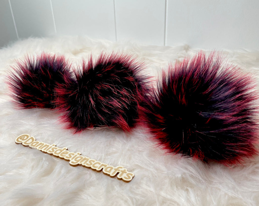 Candy spikes faux fur Pom Pom