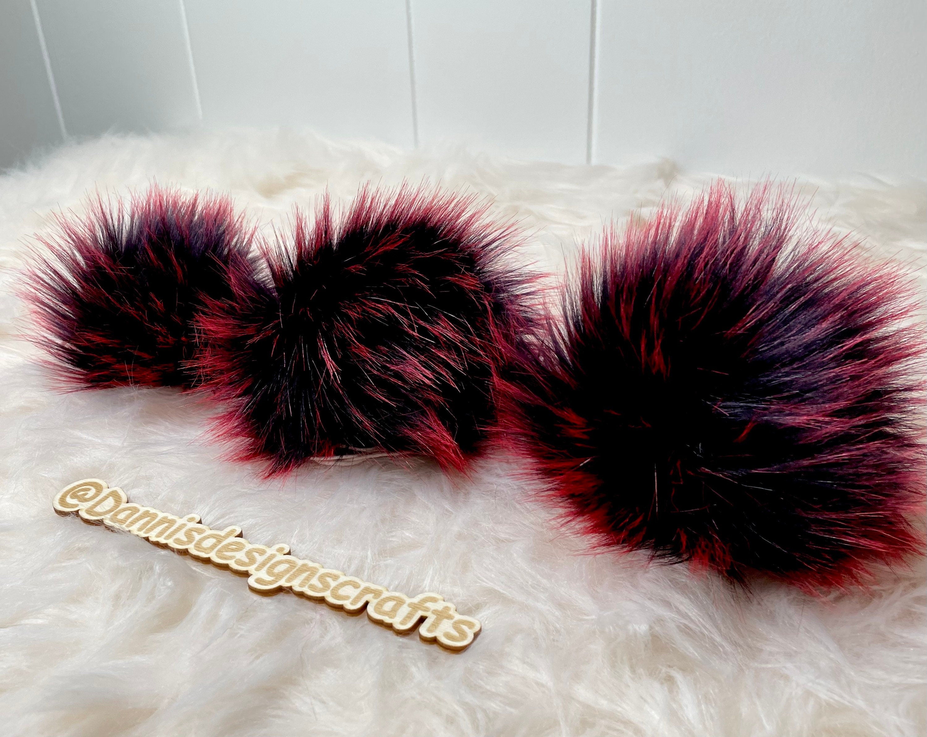 Candy spikes faux fur Pom Pom