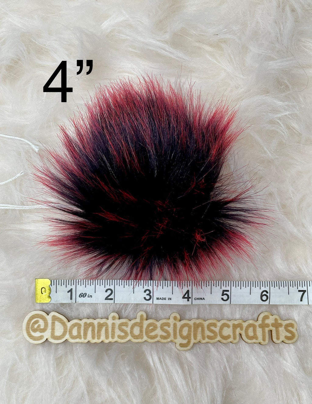 Candy spikes faux fur Pom Pom