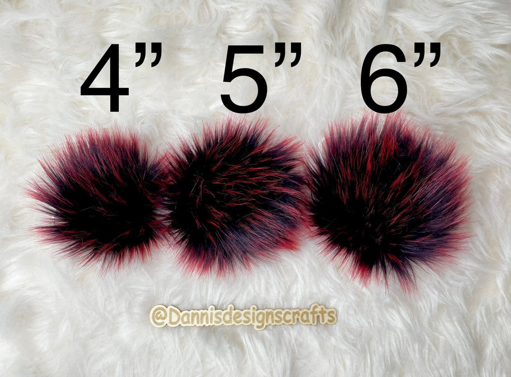 Candy spikes faux fur Pom Pom