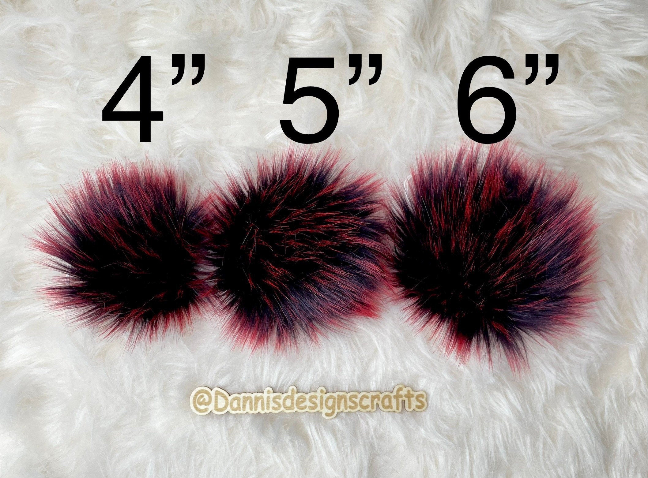 Candy spikes faux fur Pom Pom