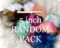 RANDOM 5 inch Faux fur Pom Pom pack