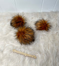 Amber husky Faux fur Pom Pom