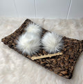 Ivory Faux fur Pom Pom