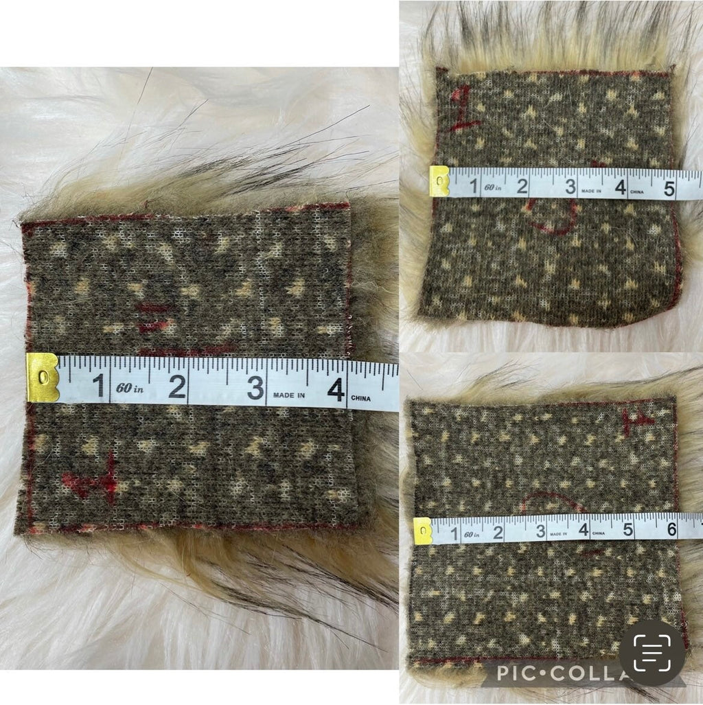Mustard Faux fur Pom Pom