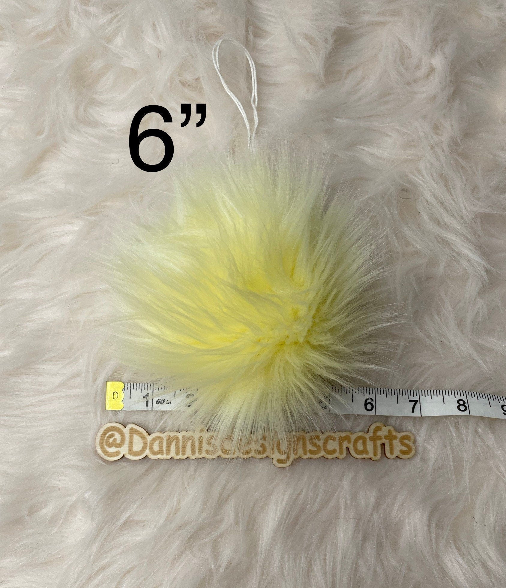 Sunshine Faux fur Pom Pom
