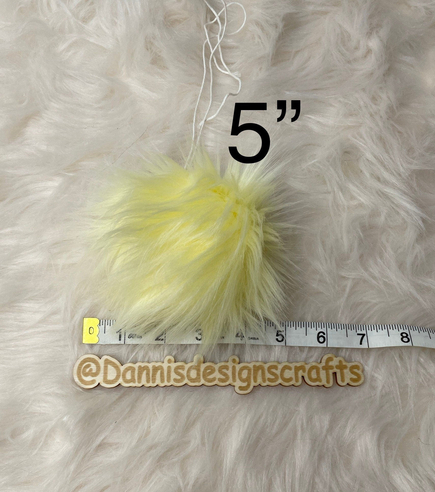 Sunshine Faux fur Pom Pom