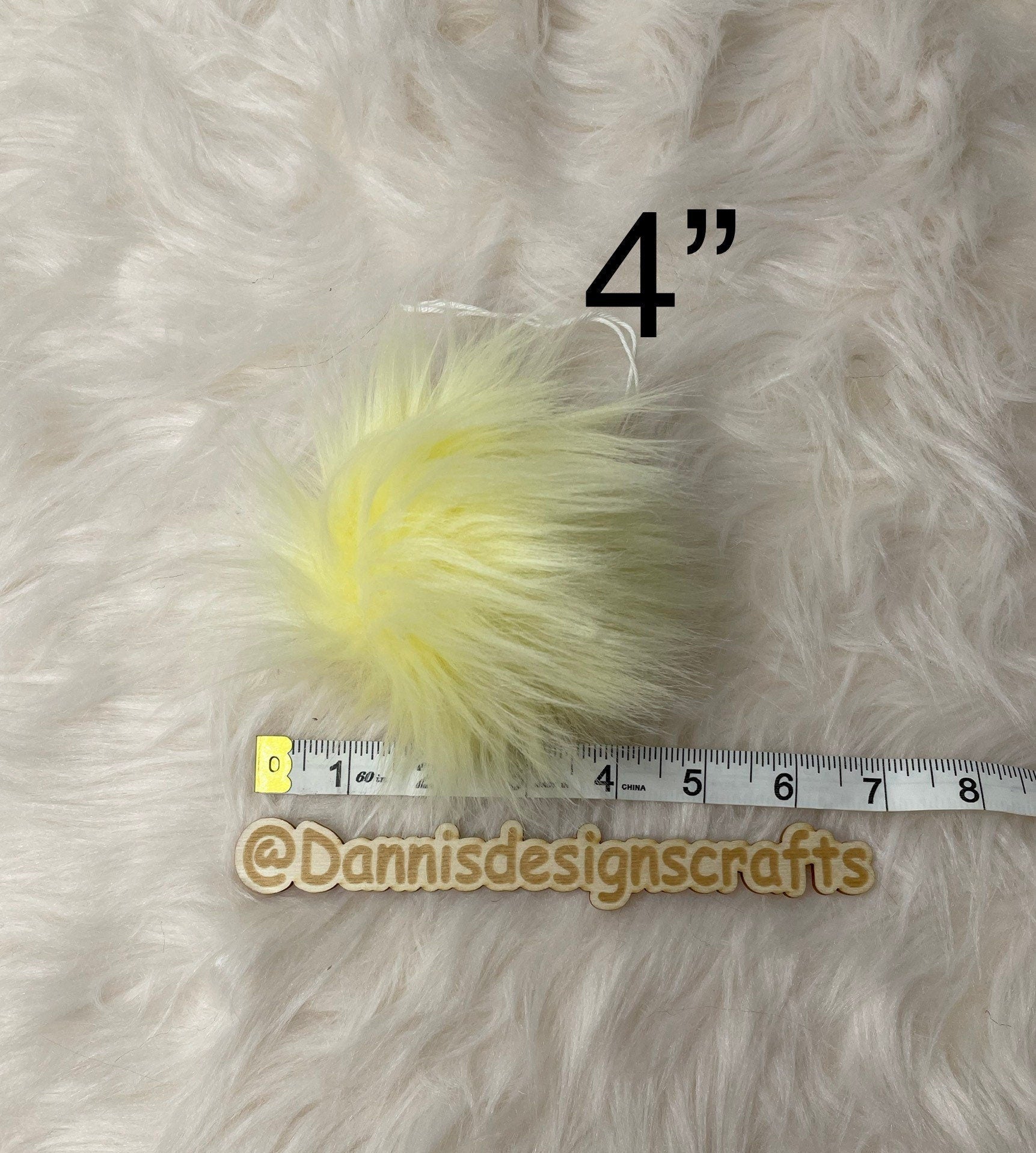 Sunshine Faux fur Pom Pom