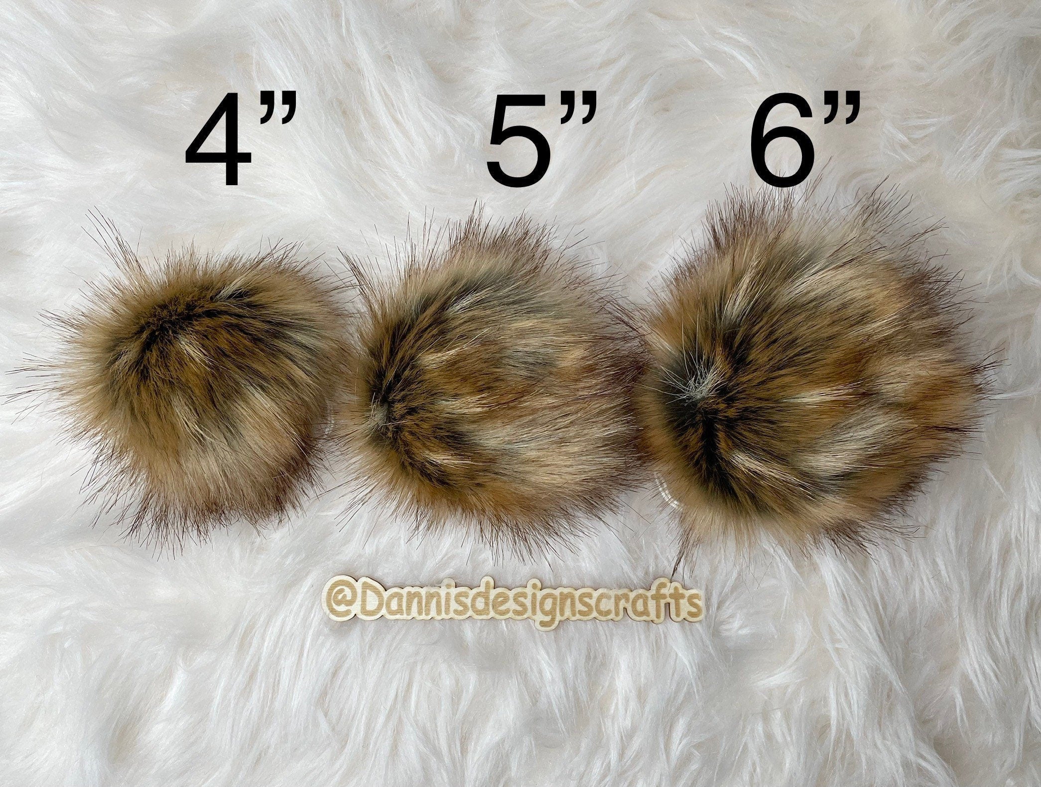 Canadian fox Faux fur Pom Pom