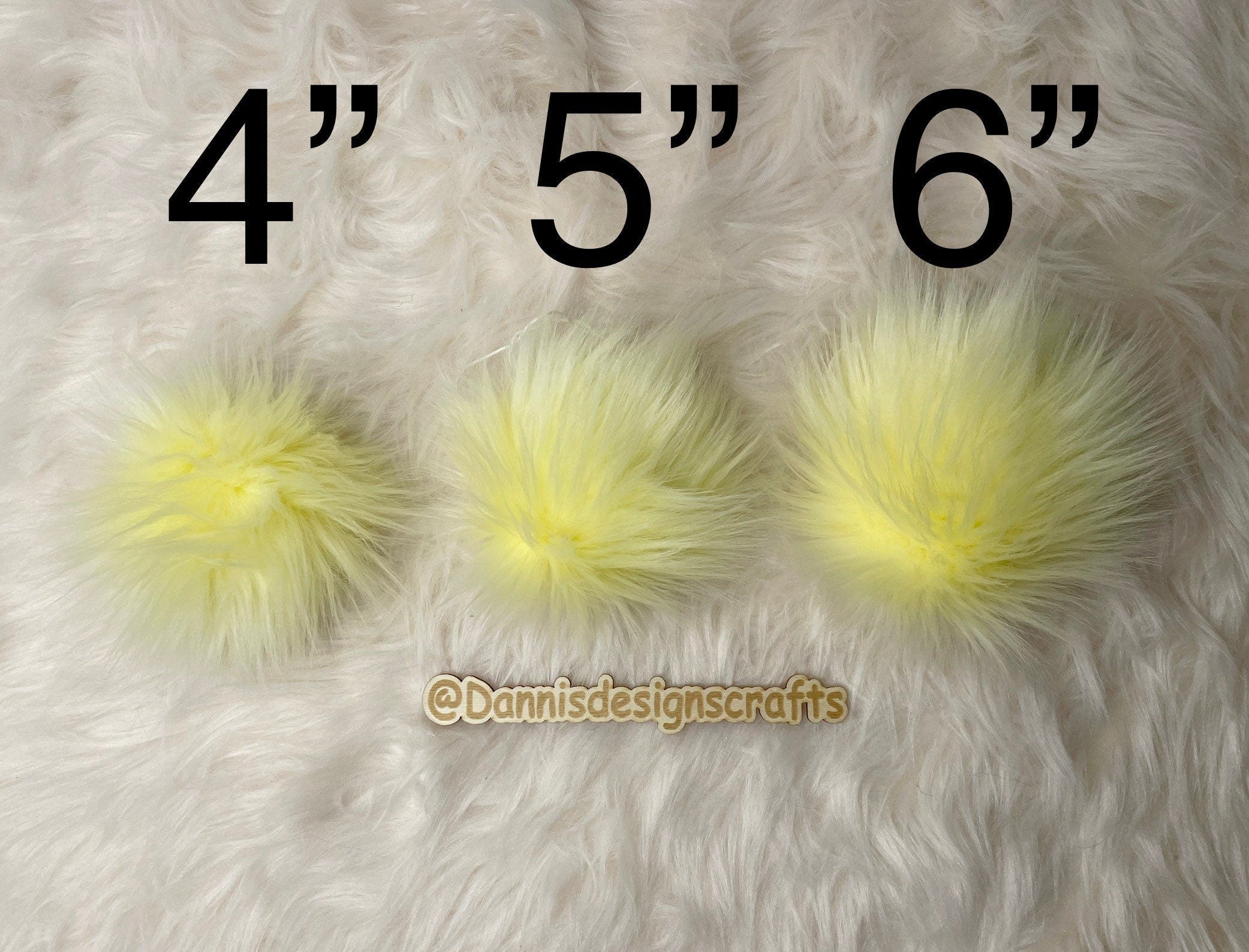Sunshine Faux fur Pom Pom