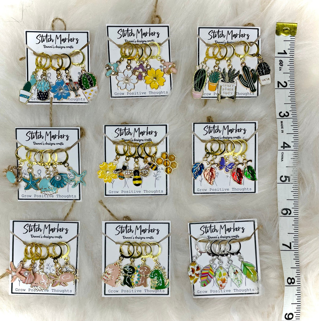 Honey bee stitch markers