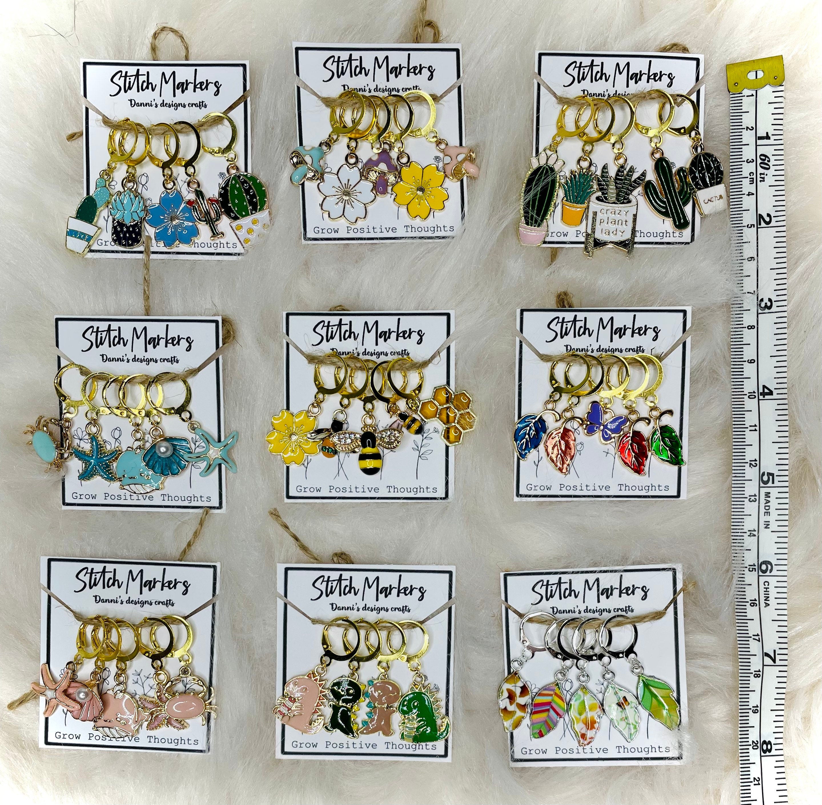 Honey bee stitch markers