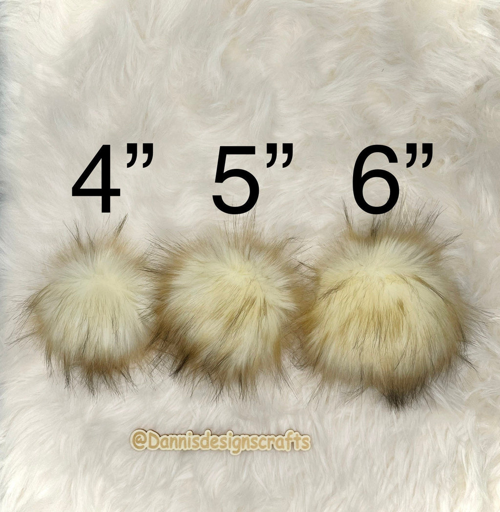 Lynx cat Faux fur Pom Pom