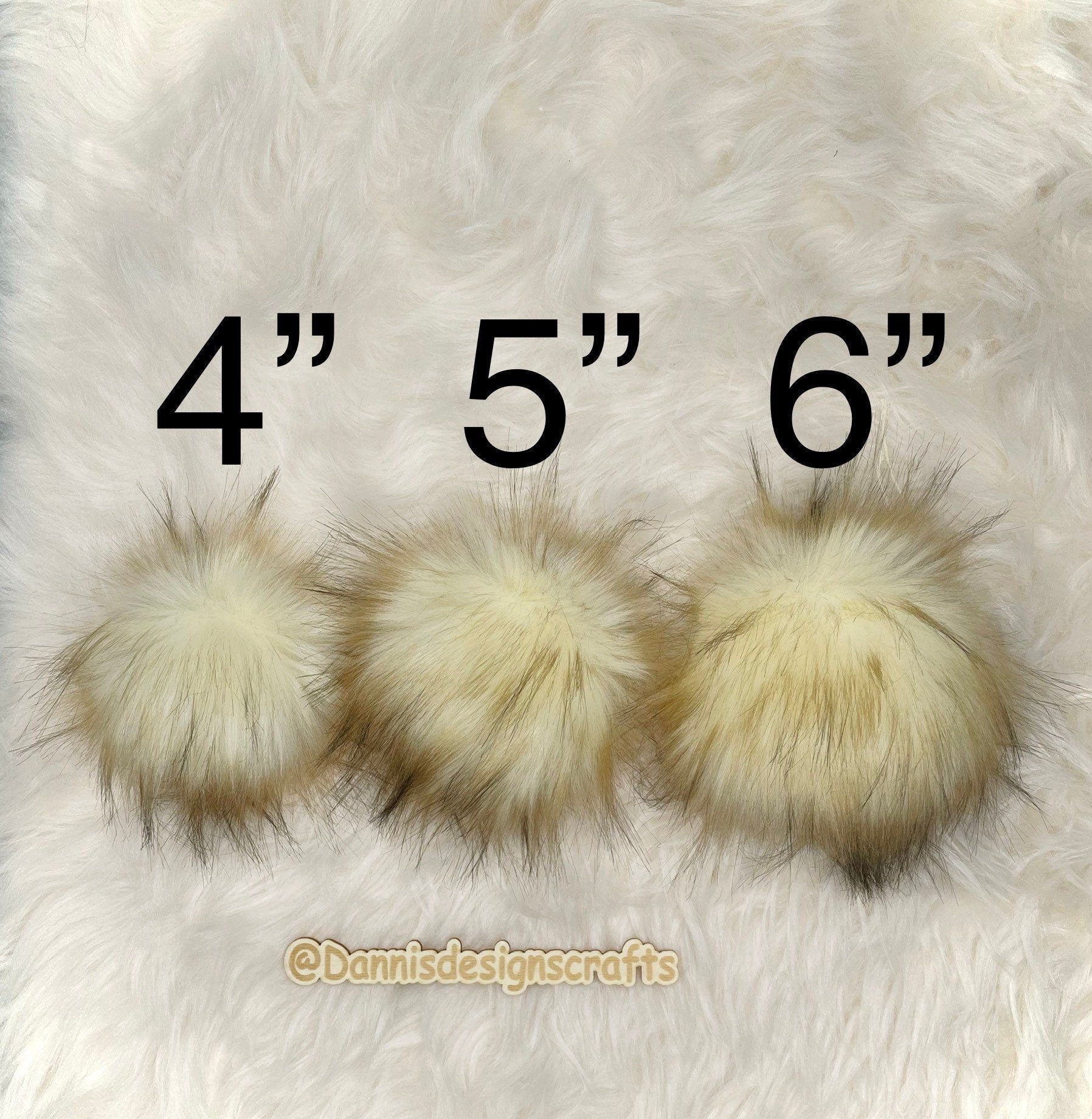 Lynx cat Faux fur Pom Pom