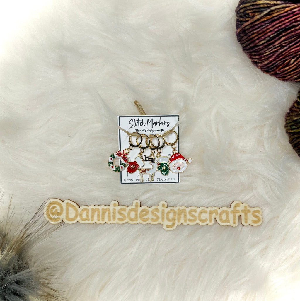 Christmas stitch markers