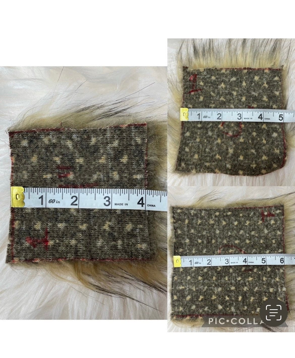Platinum Mongolian Faux fur Pom Pom