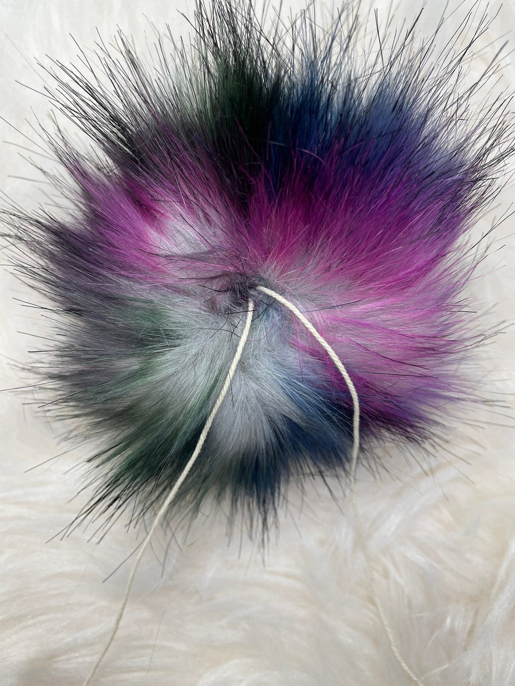 Midnight Galaxy Faux fur Pom Pom