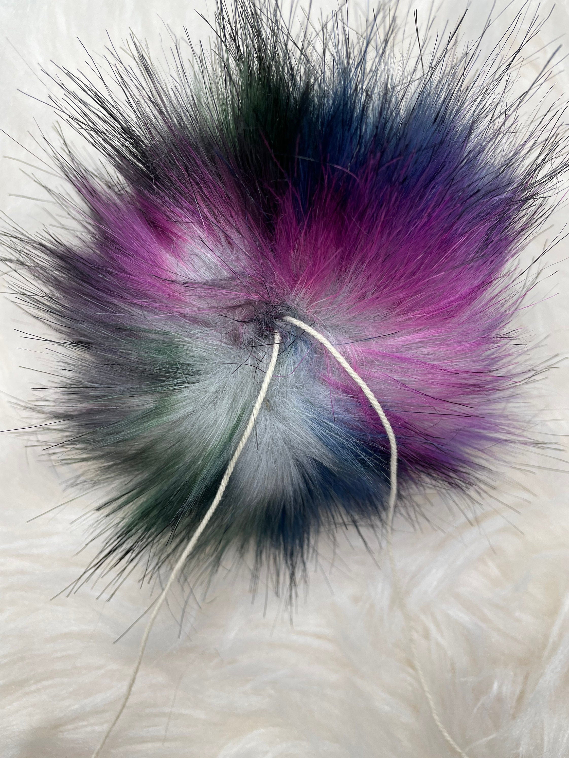 Midnight Galaxy Faux fur Pom Pom