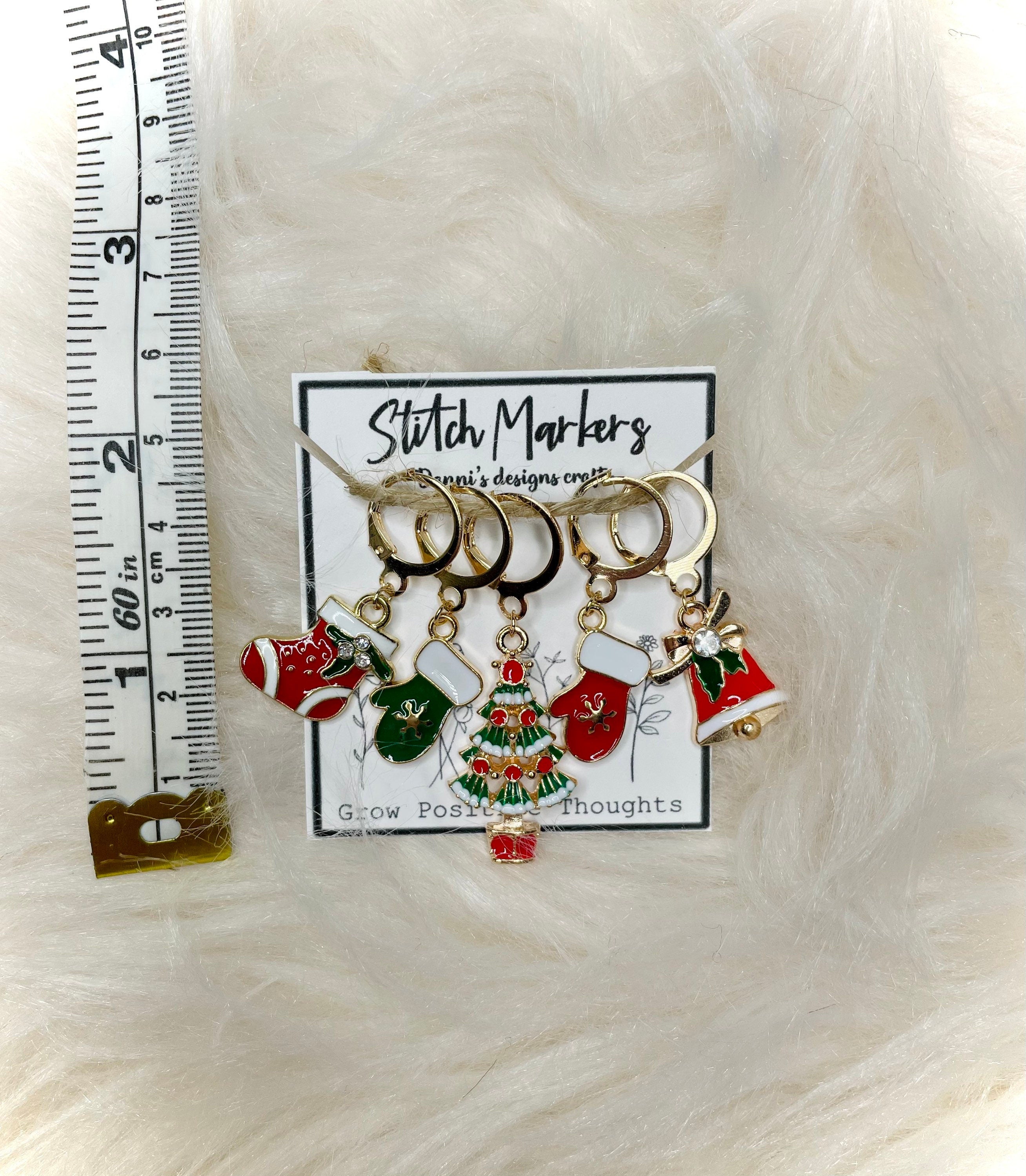 Christmas stitch markers