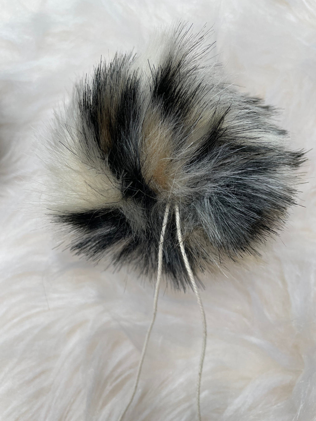 Cheetah Faux fur Pom Pom