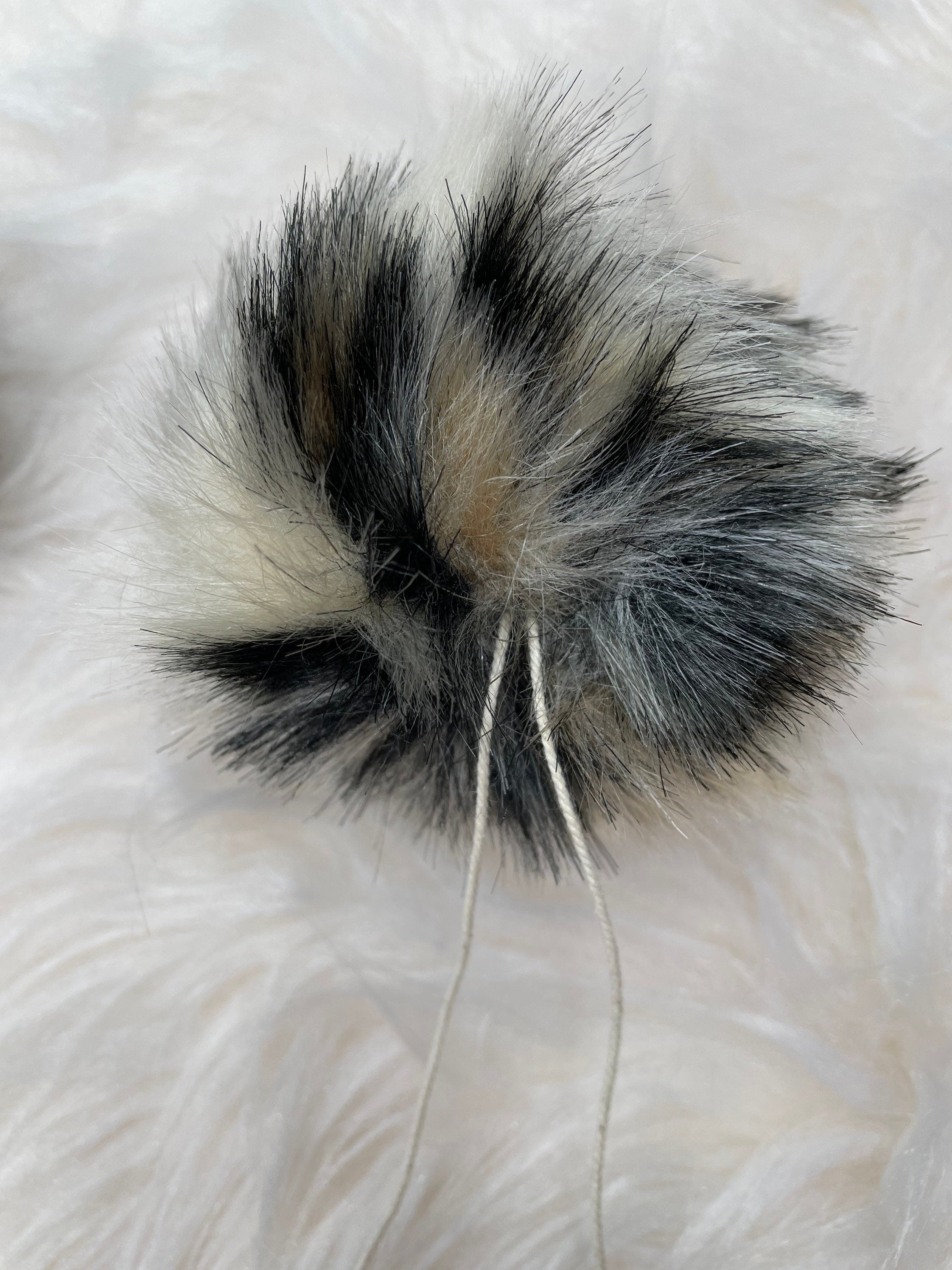 Cheetah Faux fur Pom Pom