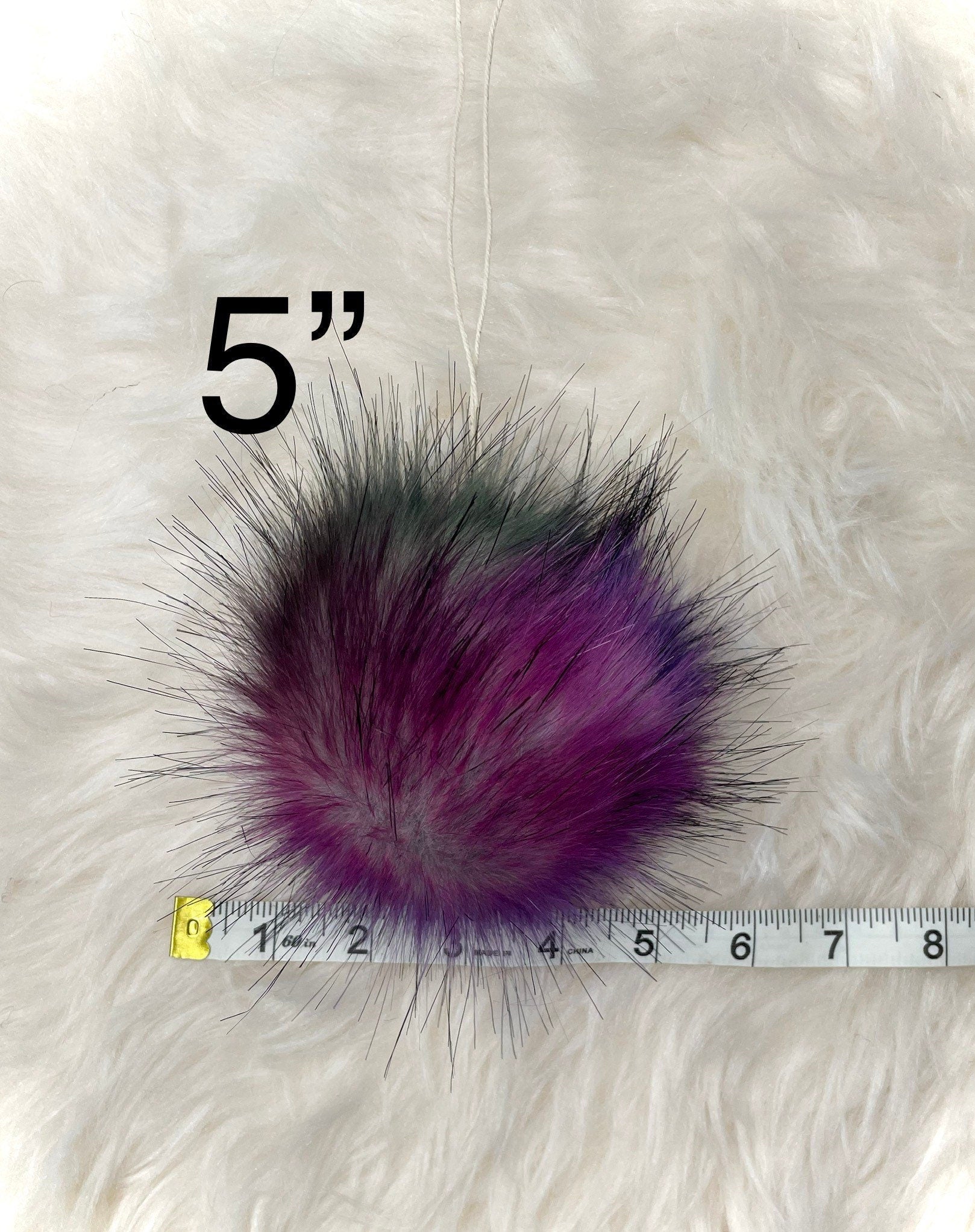 Midnight Galaxy Faux fur Pom Pom