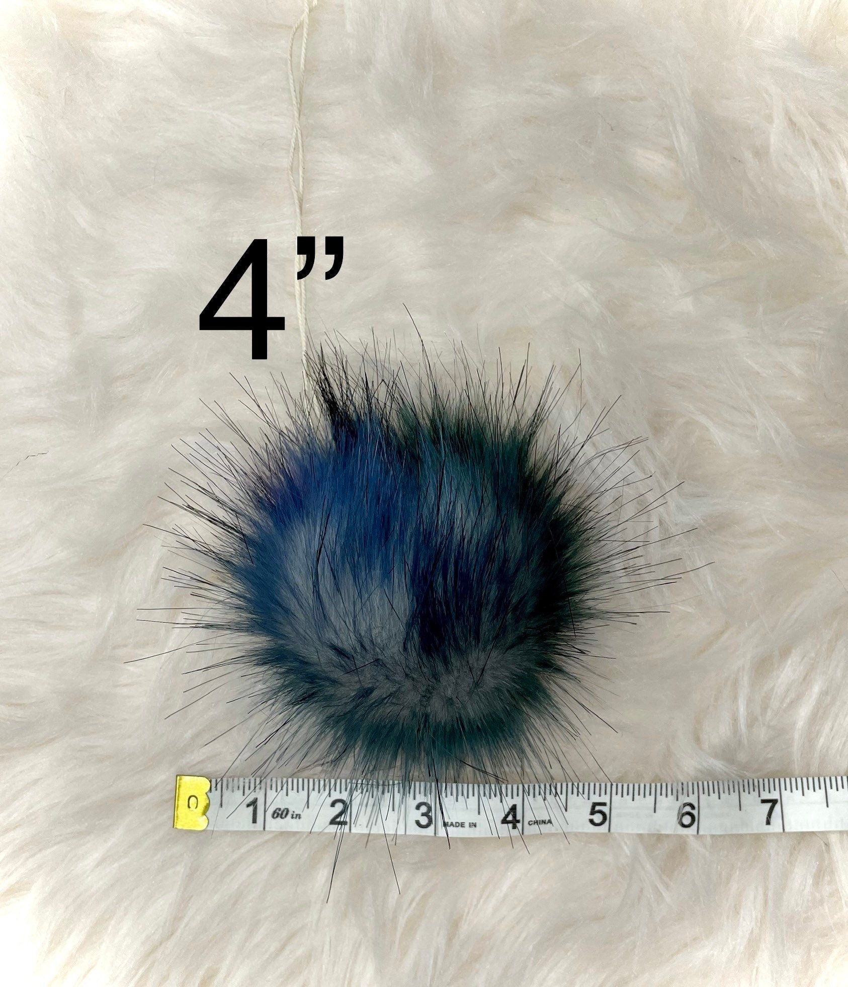 Midnight Galaxy Faux fur Pom Pom