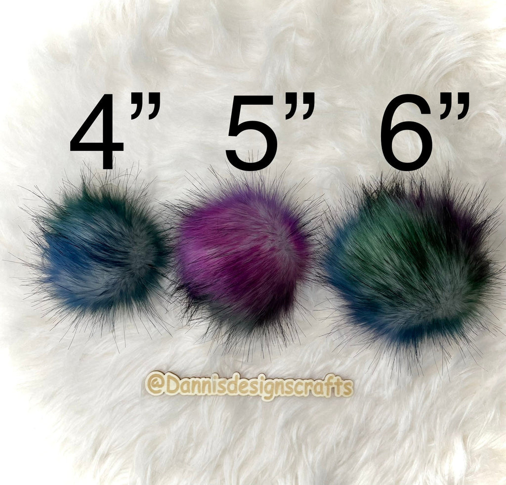Midnight Galaxy Faux fur Pom Pom