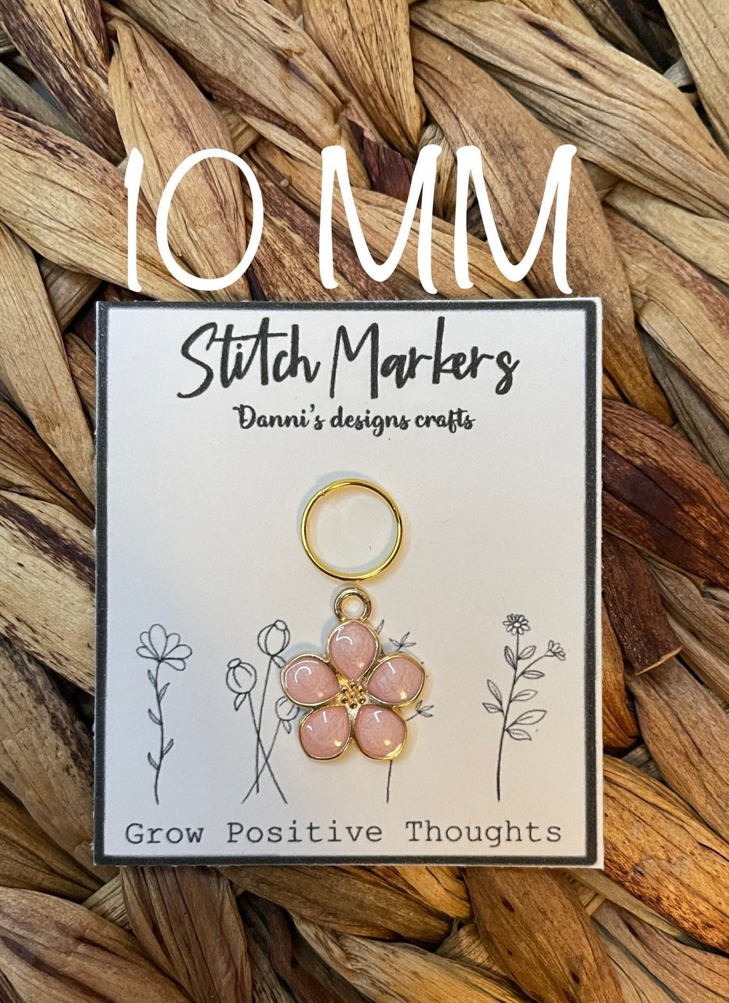 Flower stitch markers