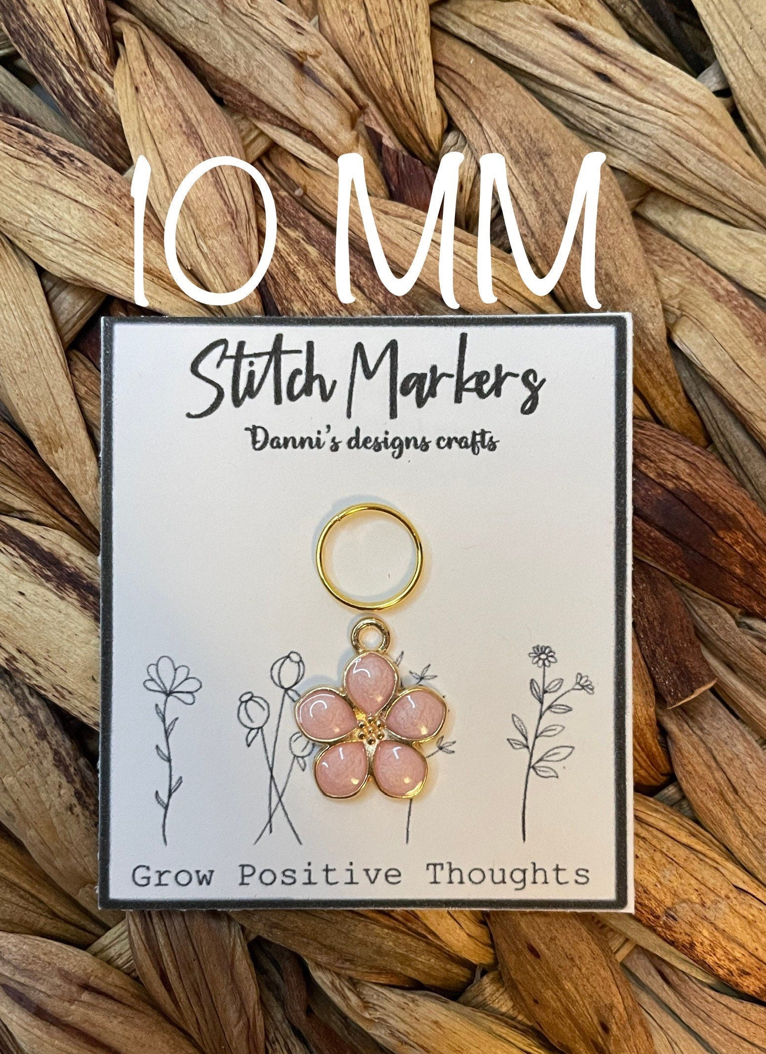 Flower stitch markers