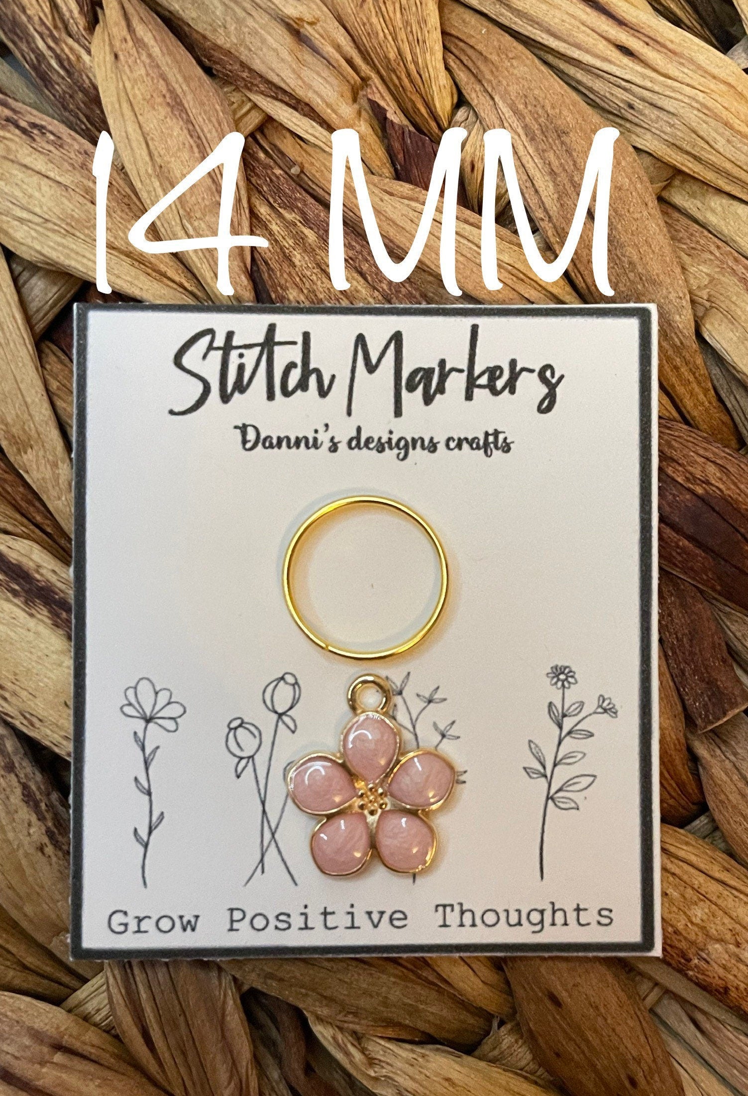 Flower stitch markers