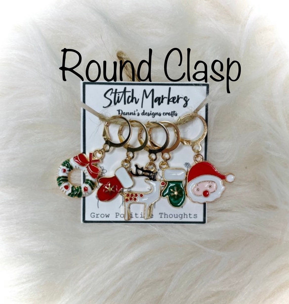 Christmas stitch markers