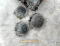 Glacier wolf Faux fur Pom Pom