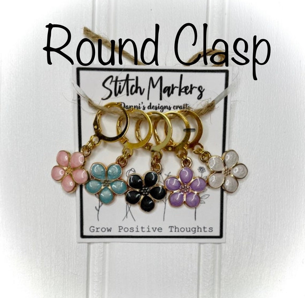 Flower stitch markers