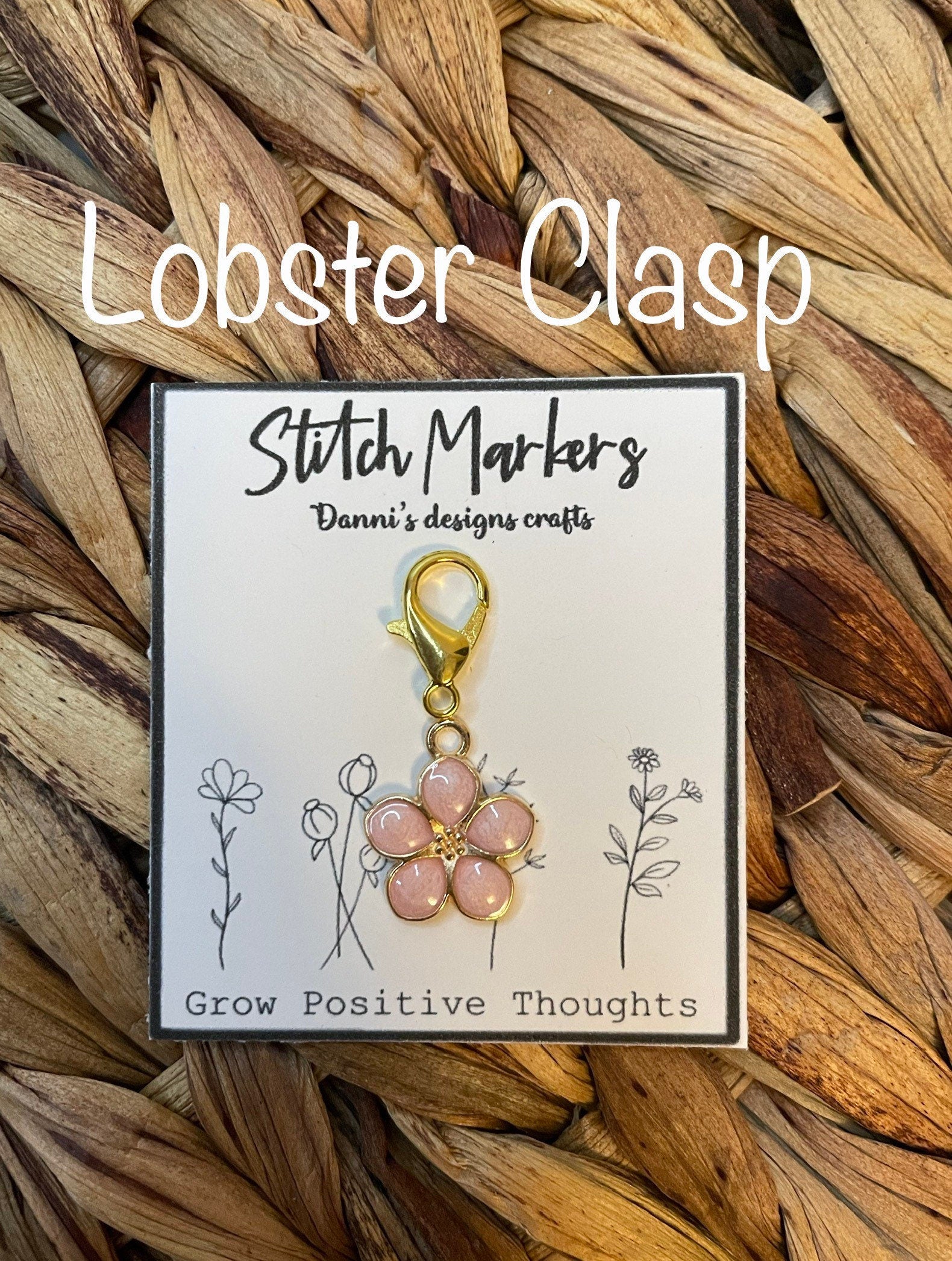 Flower stitch markers