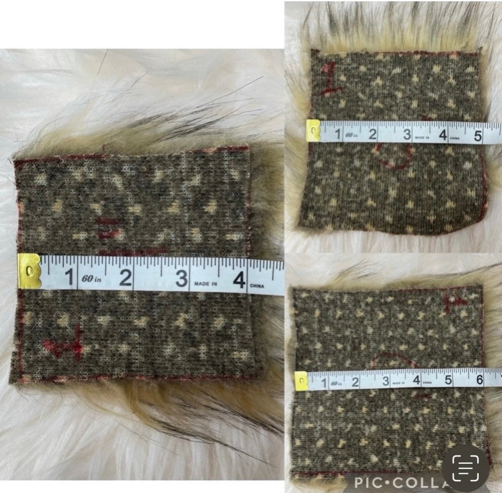 Rust Faux fur Pom Pom