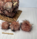 Apollo wolf pink faux fur Pom Pom