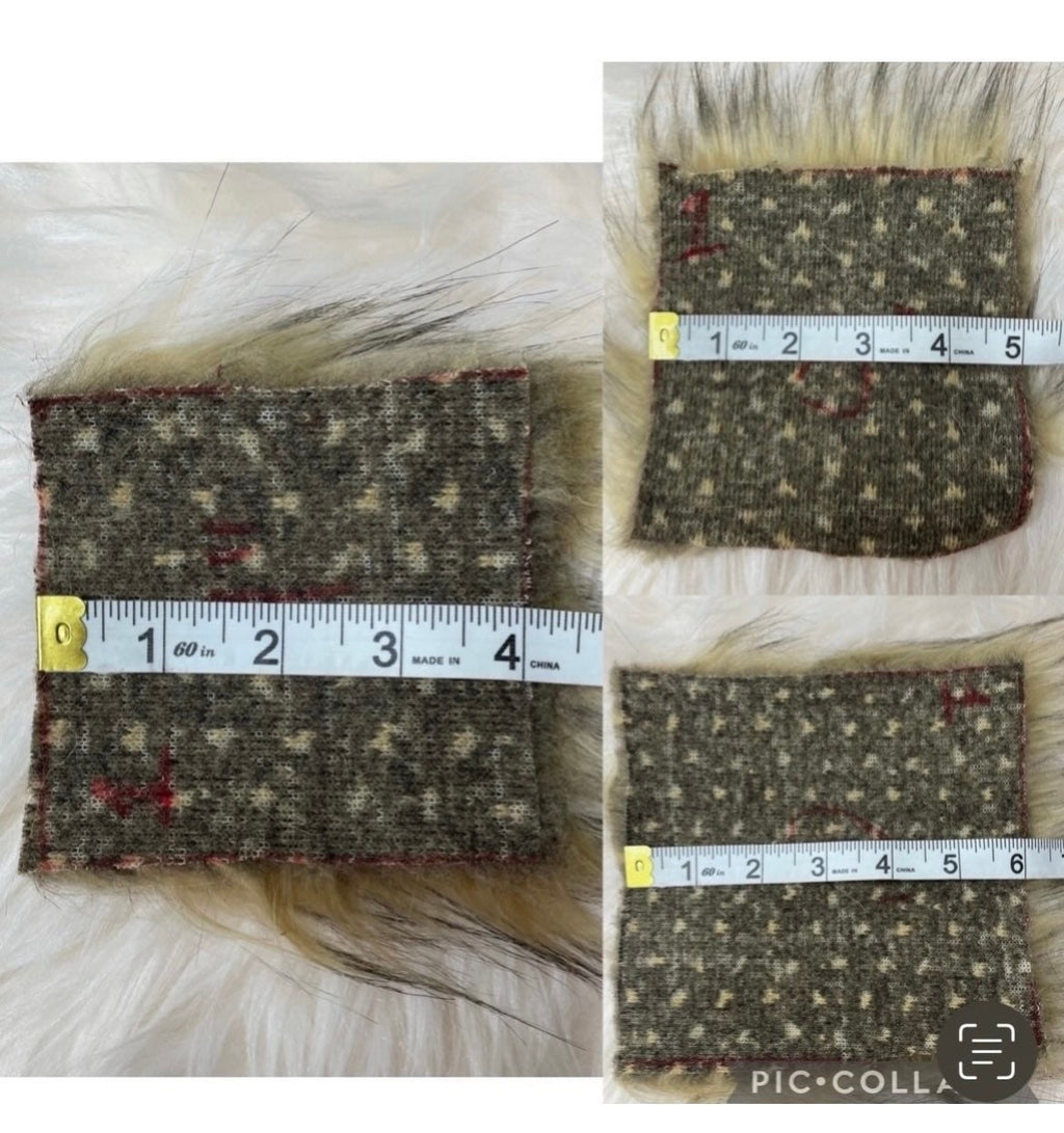 Luxe green - blue and orange faux fur Pom Poms