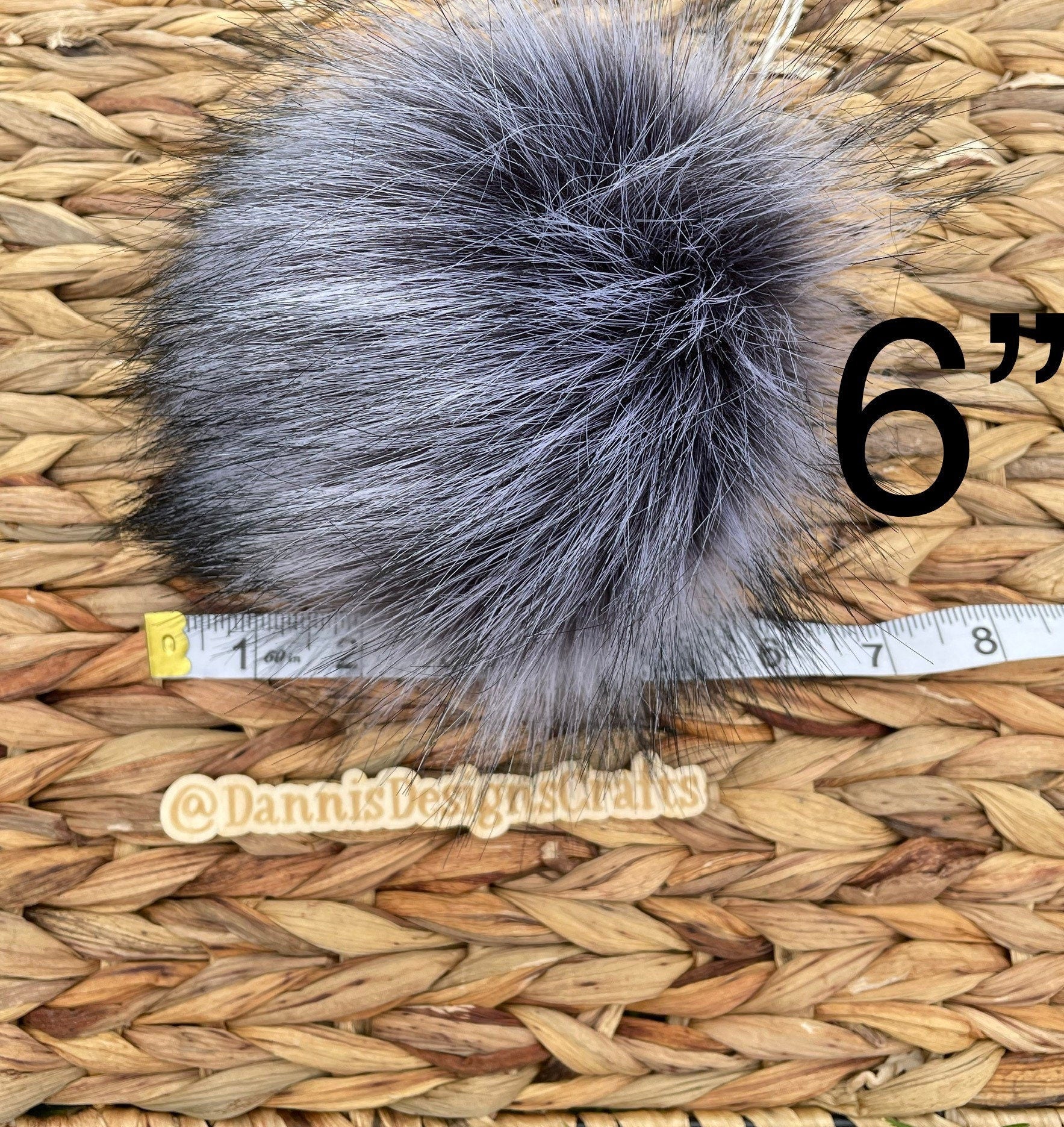 Sterling Luxe faux fur Pom Poms