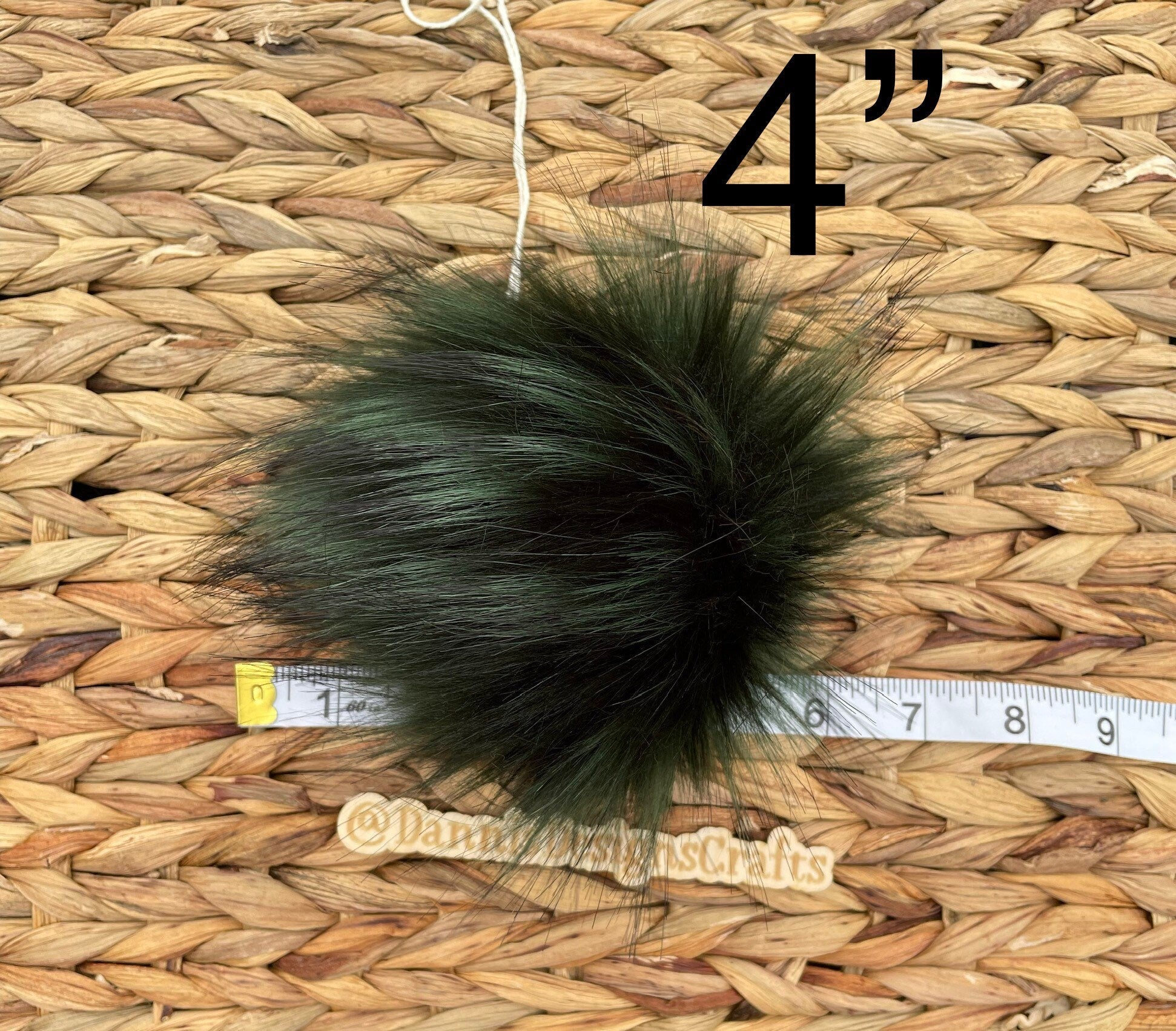 Pine tree Luxe faux fur Pom Poms