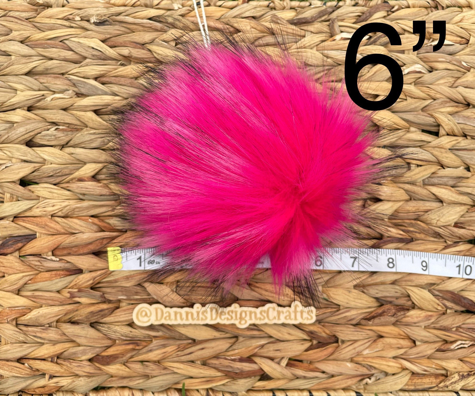 Calla lily Luxe faux fur Pom Poms