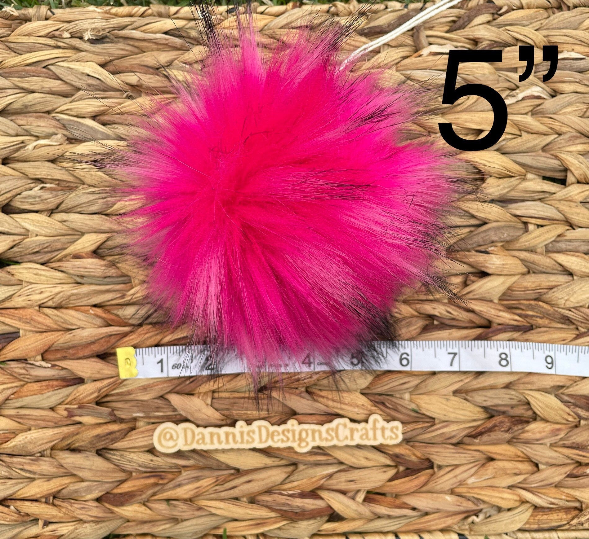 Calla lily Luxe faux fur Pom Poms