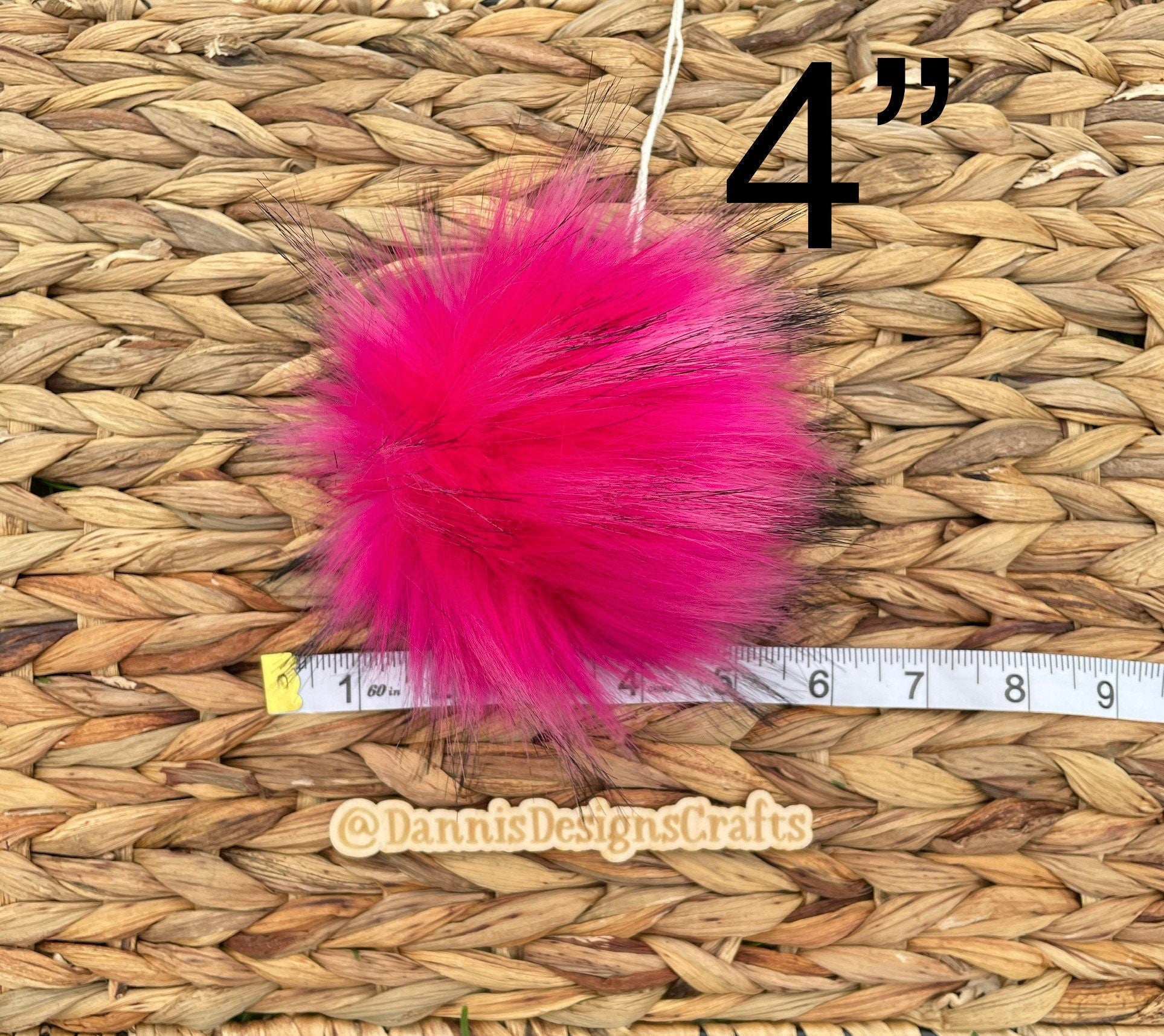 Calla lily Luxe faux fur Pom Poms