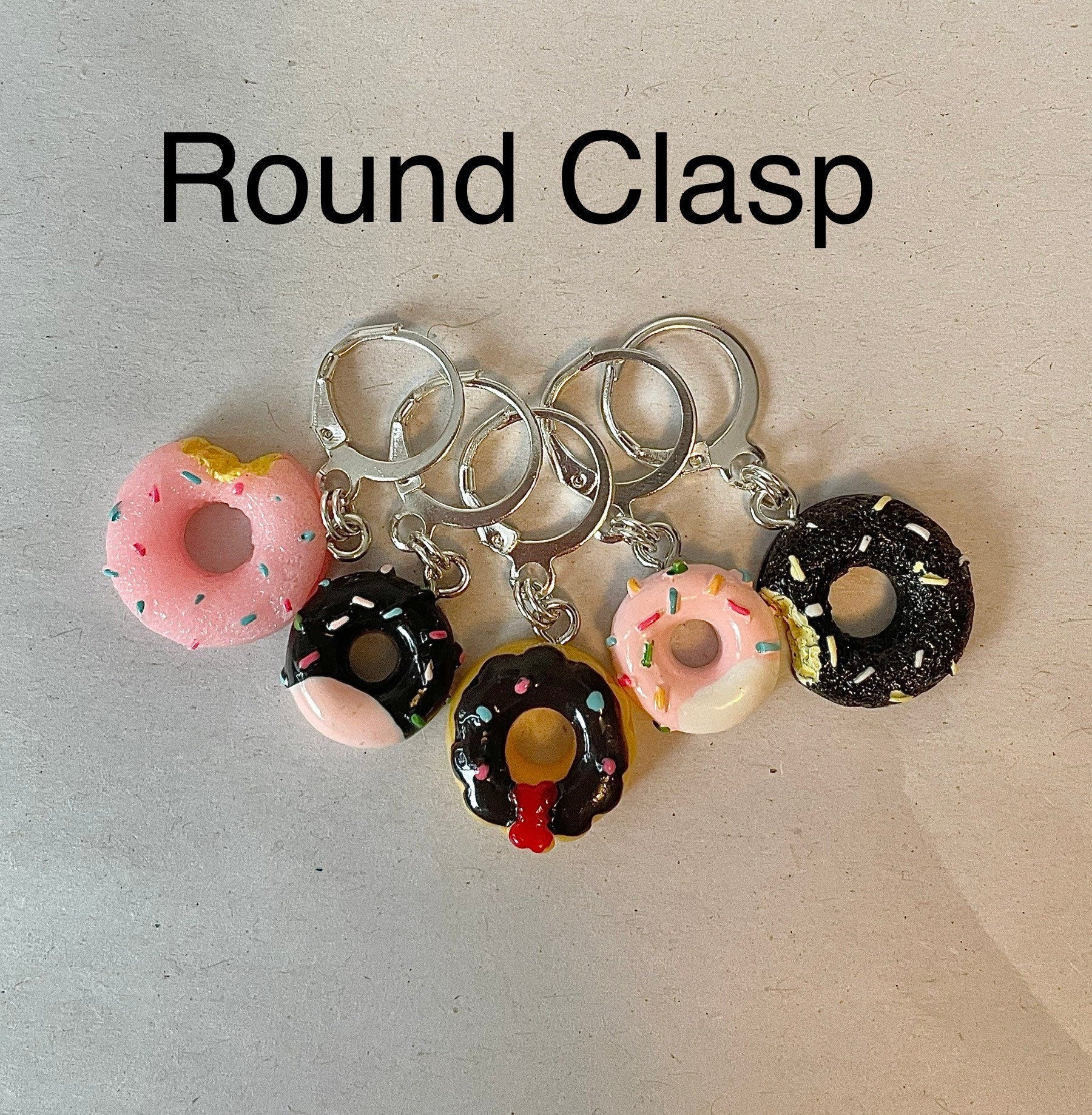Donut stitch markers