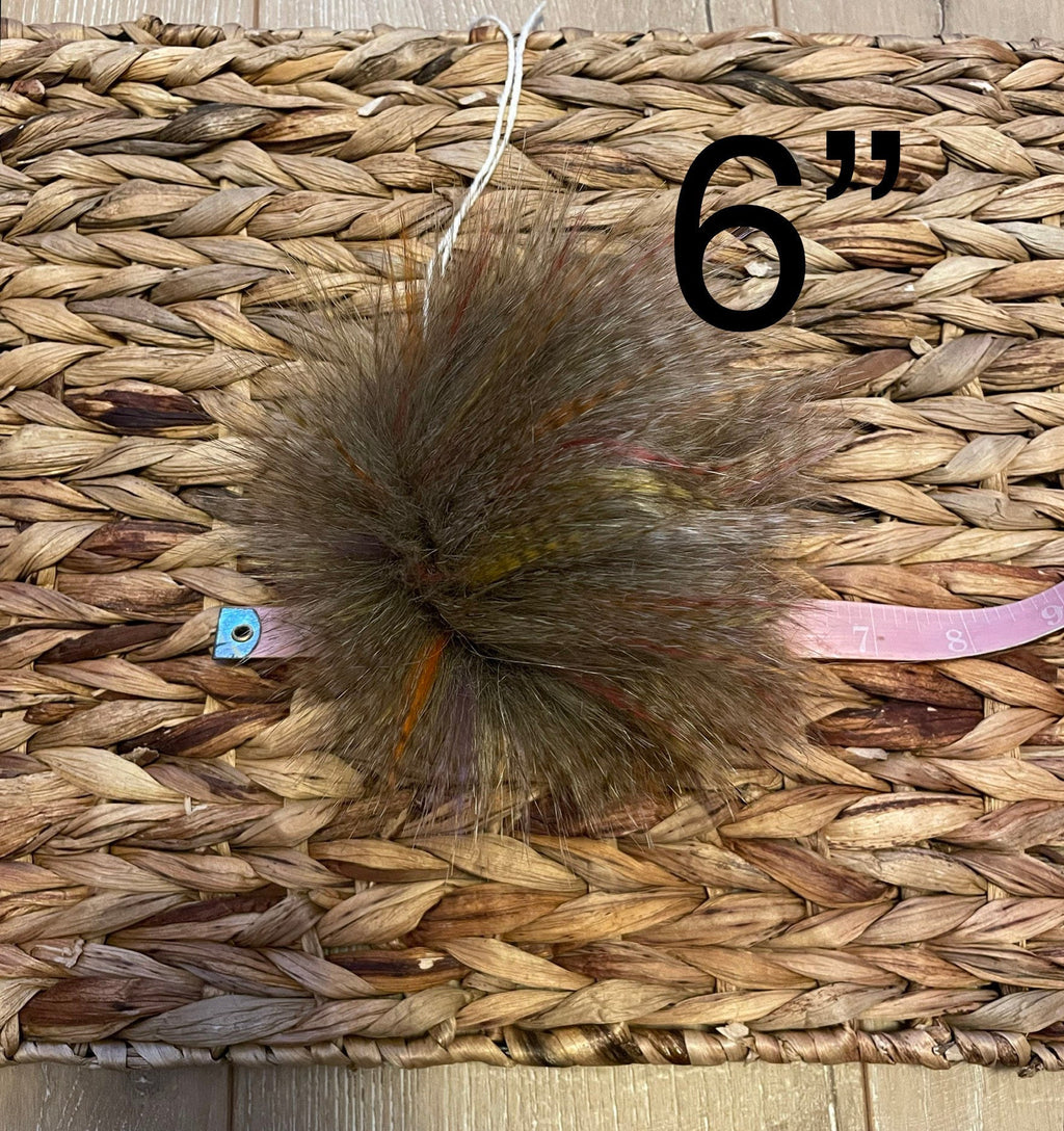 Antique faux fur Pom Pom