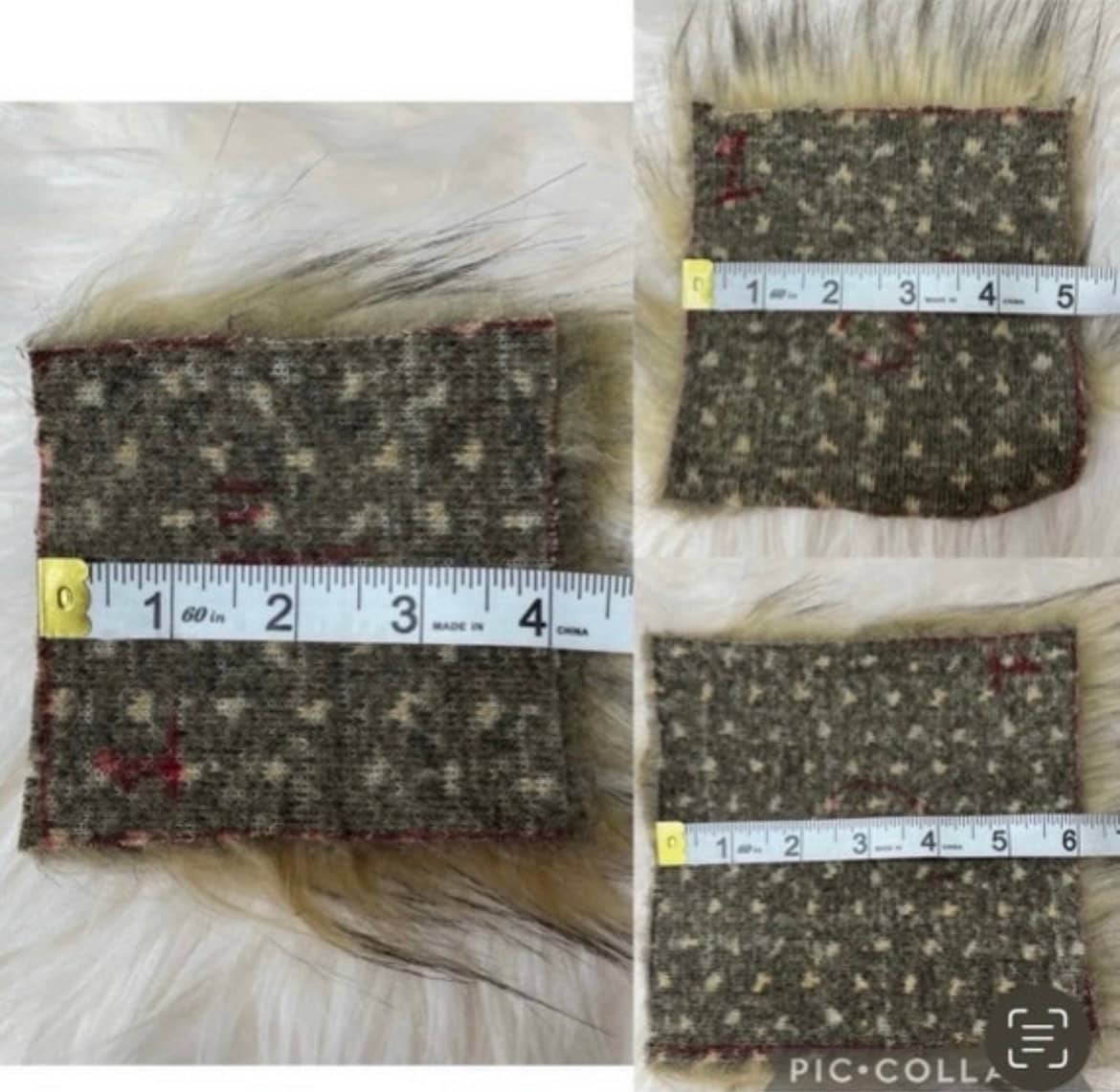 Antique faux fur Pom Pom