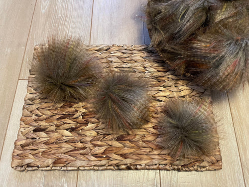 Antique faux fur Pom Pom